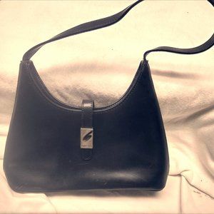 GUESS Black Leather Handbag Satchel purse
